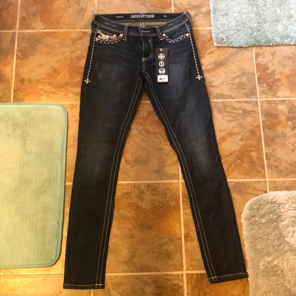 Affliction slim leg jeans